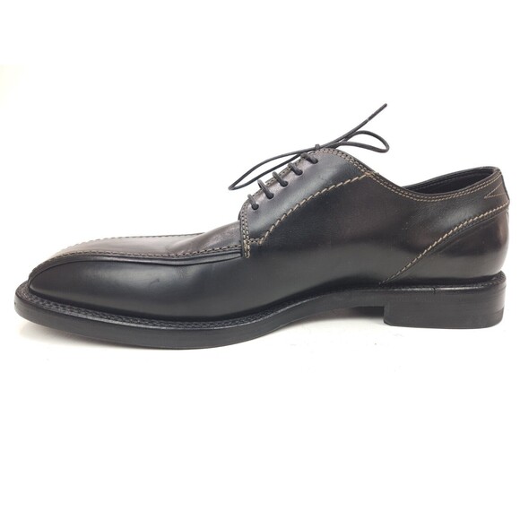 Mens Hugo Boss Bicycle Toe Dress Shoes Black Leather Size 7.5 Made In Italy main image 7